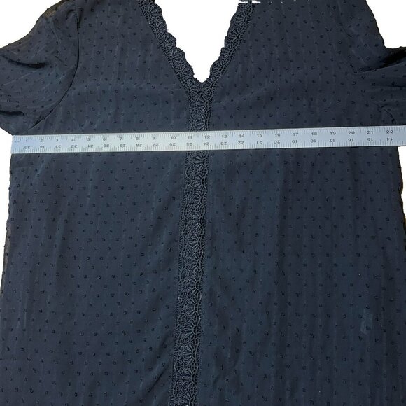 Unbranded Top 1X Bishop Sleeve Semi Sheer Goth Wimsigoth Fairy Grunge Romantic - Picture 3 of 8